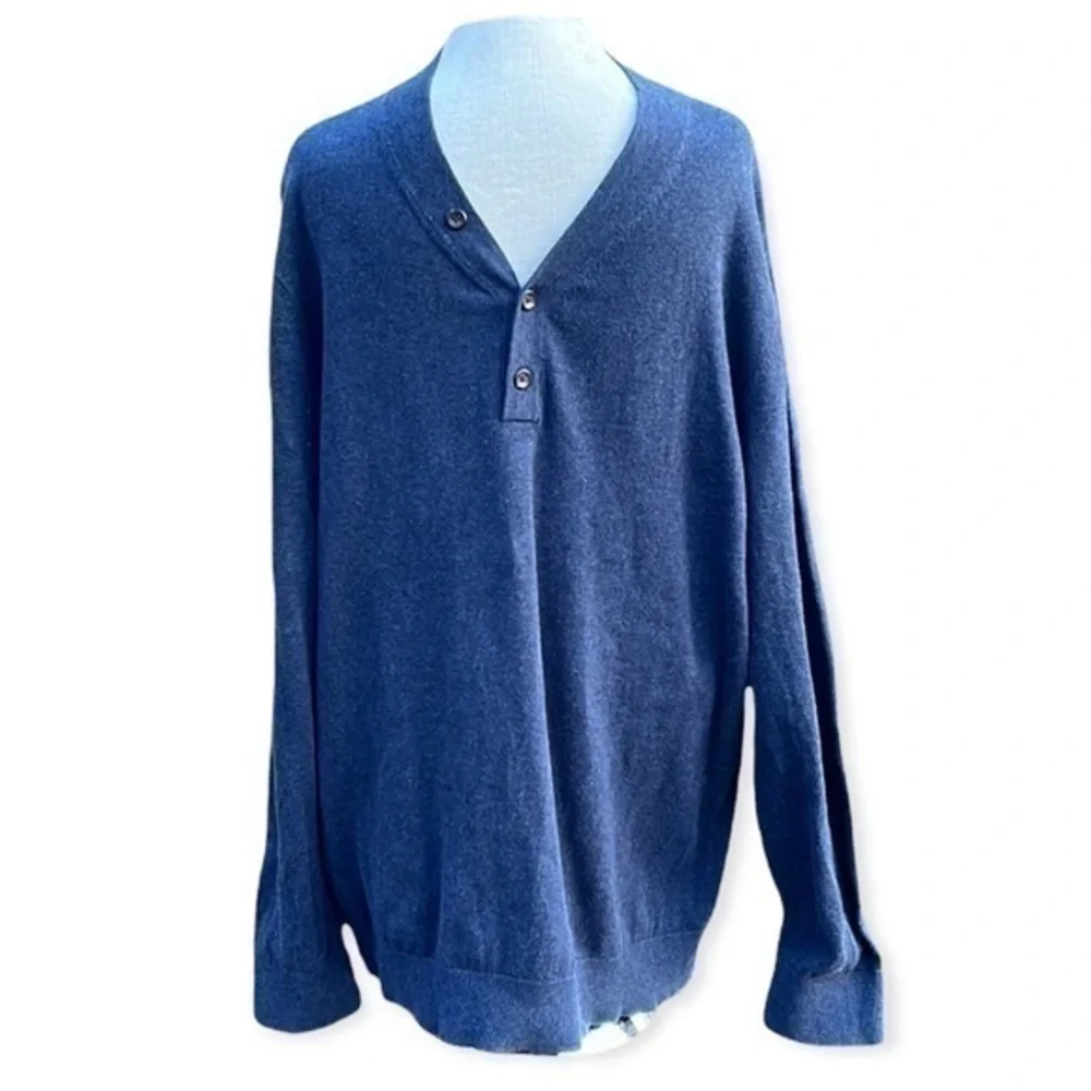 Banana Republic long sleeve sweater, Mens size XXL, blue